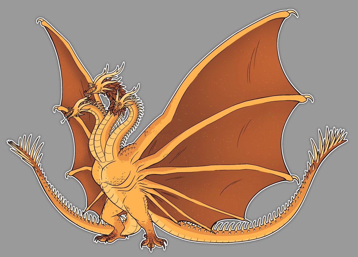 King Ghidorah design I never wanna look at this dragon again
