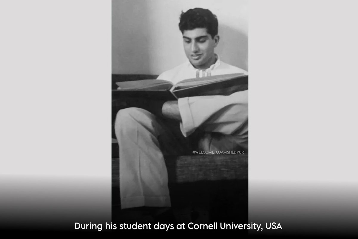WelcometoJSR's tweet photo. During his student days at Cornell University, USA

#welcometojamshedpur #tata #ratantata #teambivu #TeamWTJ https://t.co/F5gnUj29D8