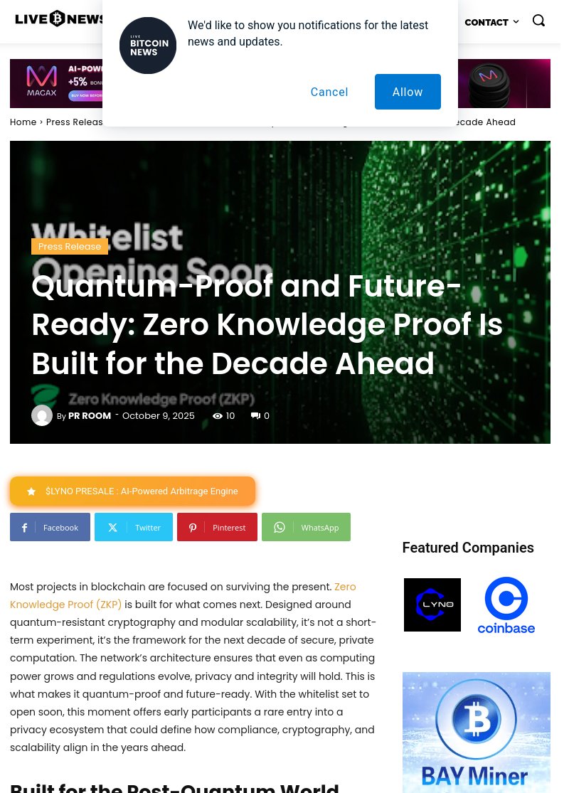 rayan_bibiloni's tweet image. BREAKING NEWS :  Zero knowledge proof technology is set to revolutionize cryptocurrency for the next decade. cryptoeco.net/tw/0343.html  #ZeroKnowledgeProof #FutureReady #CryptocurrencyImplications