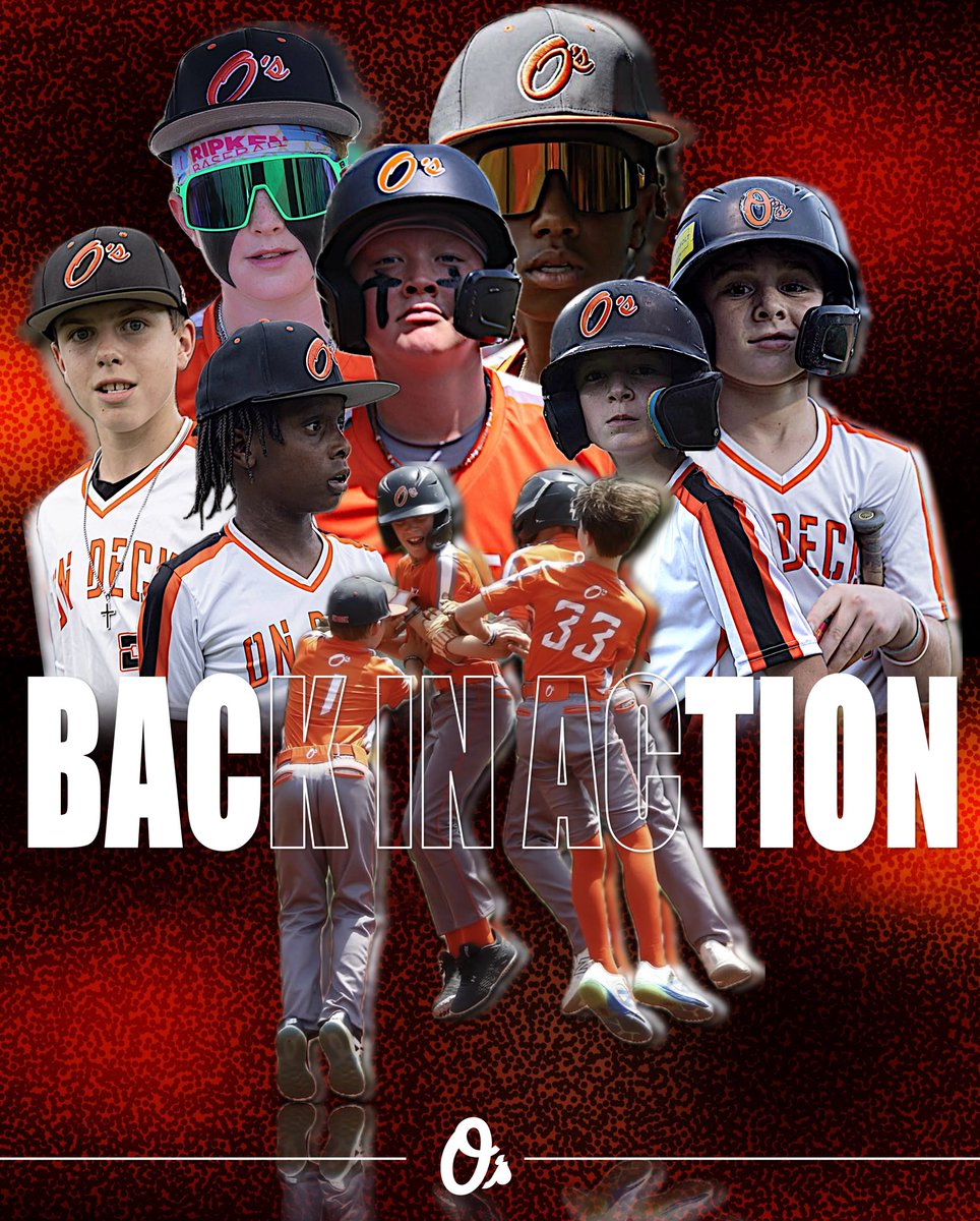 OnDeckAcademy's tweet photo. BACK IN ACTION. 

This weekend seven more On Deck O’s teams hit the ground running for the Fall 2025 season 

Those teams include: 2030’s (Hill), 2031 (Javelona), 2031 (Hill), 12u (Olmo), 12u (Hockensmith), 11u (Detweiler), 11u (Mennitt) https://t.co/vZ8x24qODo
