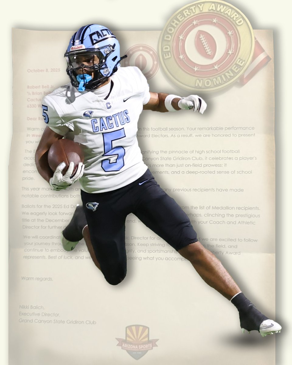 Ed Russell Photog (@edrussellphotog) on Twitter photo Congrats to <a href="/d1junior_13/">Robert Bell Jr</a> on your Ed Doherty Nomination! <a href="/CHSCobraFB/">Cactus Football</a> <a href="/BrianBelles3/">Brian Belles</a> <a href="/CrosslandMason9/">Mason Crossland</a> <a href="/AZGridironClub/">GCS Gridiron Club</a> <a href="/RsmithYWV/">Richard Smith</a> <a href="/azc_obert/">Richard Obert</a> <a href="/JUSTCHILLY/">Just Chilly</a> <a href="/gridironarizona/">Gridiron Arizona</a> Congrats to <a href="/d1junior_13/">Robert Bell Jr</a> on your Ed Doherty Nomination! <a href="/CHSCobraFB/">Cactus Football</a> <a href="/BrianBelles3/">Brian Belles</a> <a href="/CrosslandMason9/">Mason Crossland</a> <a href="/AZGridironClub/">GCS Gridiron Club</a> <a href="/RsmithYWV/">Richard Smith</a> <a href="/azc_obert/">Richard Obert</a> <a href="/JUSTCHILLY/">Just Chilly</a> <a href="/gridironarizona/">Gridiron Arizona</a>