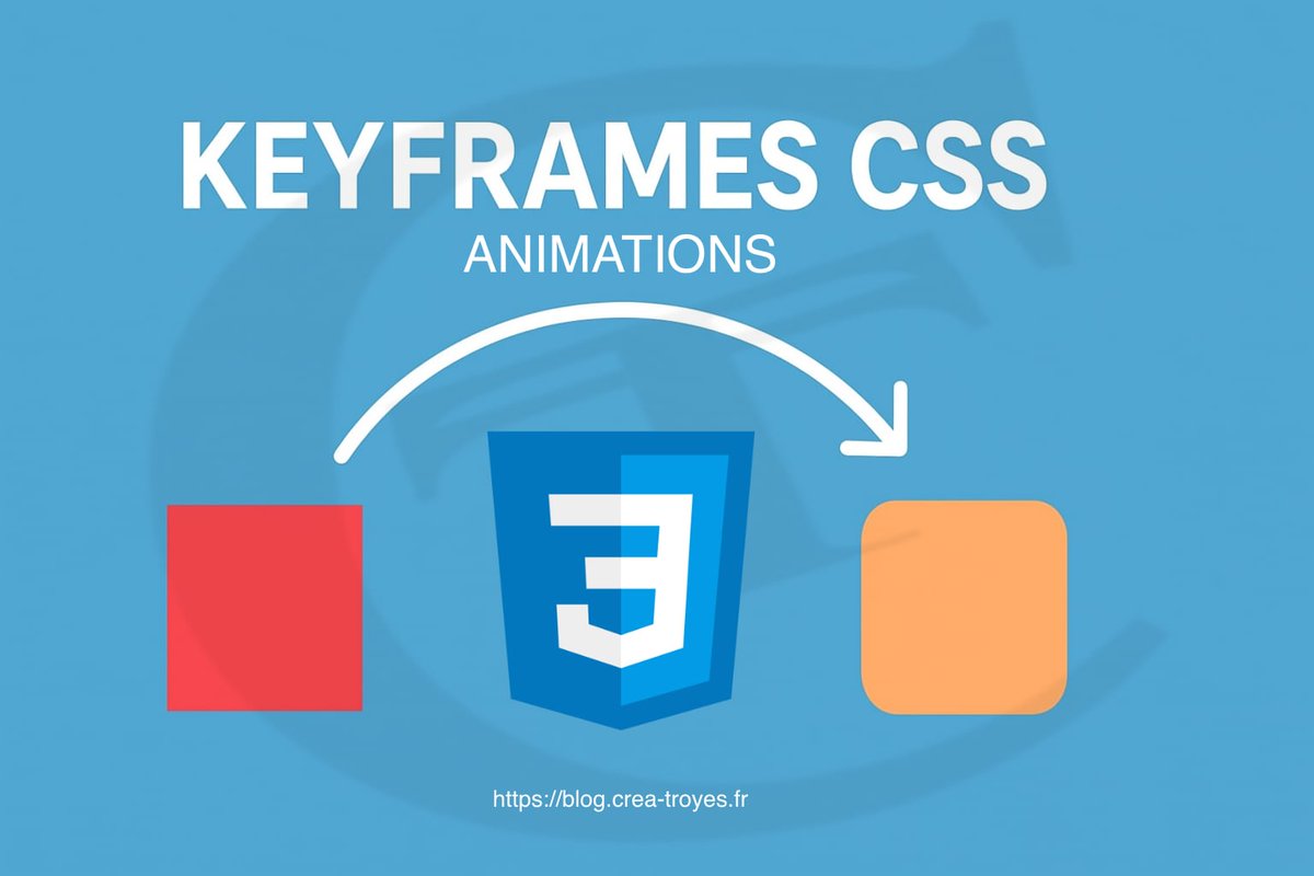 creatroyes's tweet image. Guide complet des animations CSS ! Découvrez comment maîtriser les keyframes pour des effets fluides et interactifs. 

blog.crea-troyes.fr/7036/keyframes…

#CSS #WebDesign #AnimationCSS #FrontEnd #DevWeb #Keyframes #UX #UI #WebDevelopment