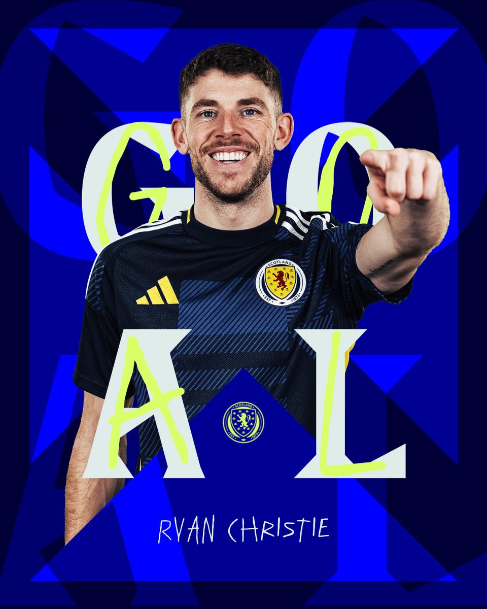 ScotlandNT's tweet image. GOOOAAAALLLL SCOTLAND! Ryan Christie equalises!

#SCOGRE