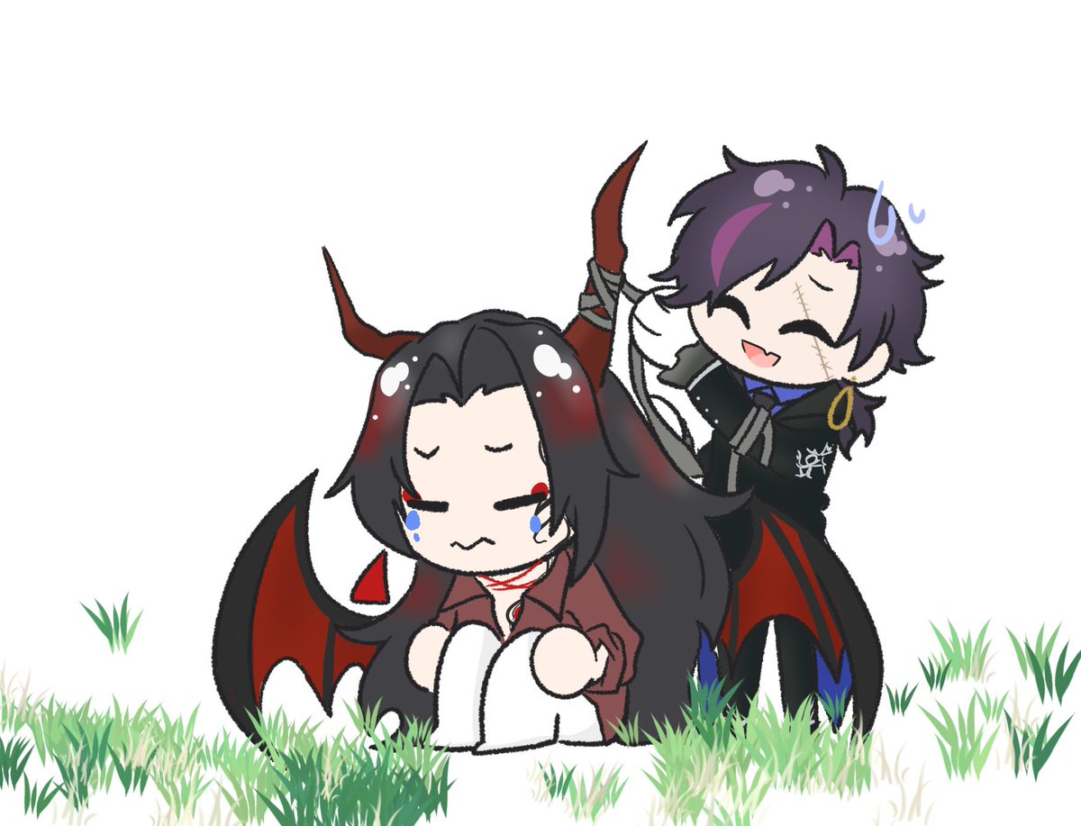 khrysu_nyan's tweet image. Patching up 🩹🤕
#Akurylic #zalillust