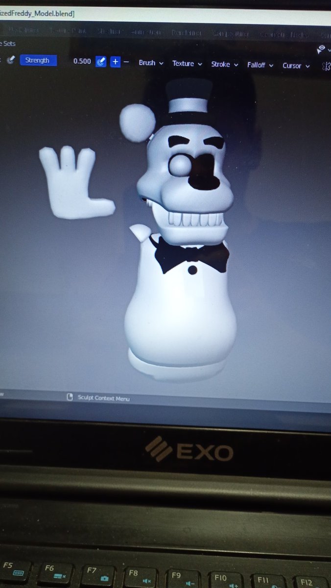 FranJaker's tweet image. A WIP of something I&apos;m doing.

Una WIP de algo que estoy haciendo.

#fnafart #freddyfazbear #3dmodeling