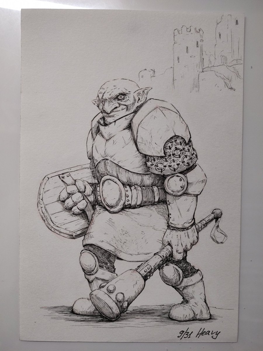 9/31 Heavy 

#goblinktober #Inktober #Inktober2025