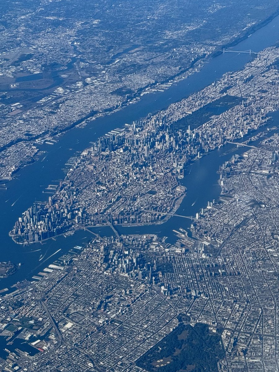 Nice view of Manhattan on a beautiful October day. #NYC