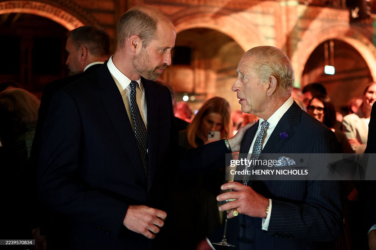 King Charles and The Prince of Wales attend a Countdown to COP30 event at the Natural History Museum