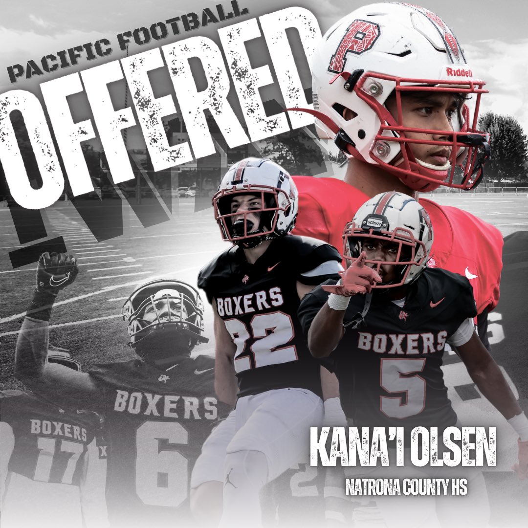 After a great conversation with <a href="/Coach_Taura/">Kit Taura</a> I am EXCITED to say that I have received my 3RD OFFER from <a href="/Boxer_Football/">Pacific Football</a> to continue my ATHLETIC and ACADEMIC CAREER!!! CHEEEHOOO!🔥🤙🏾