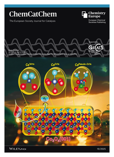 ChemEurope's tweet photo. #ChemCatChem #OnTheCover Trends in Oxygen Evolution Reaction Activity and Limiting Steps for Different Active Sites on Co3O4(001) (Kai S. Exner and co-workers) https://t.co/HWwkjyIWpl • https://t.co/lPR1zsRRJY https://t.co/63PYvLUg6M
