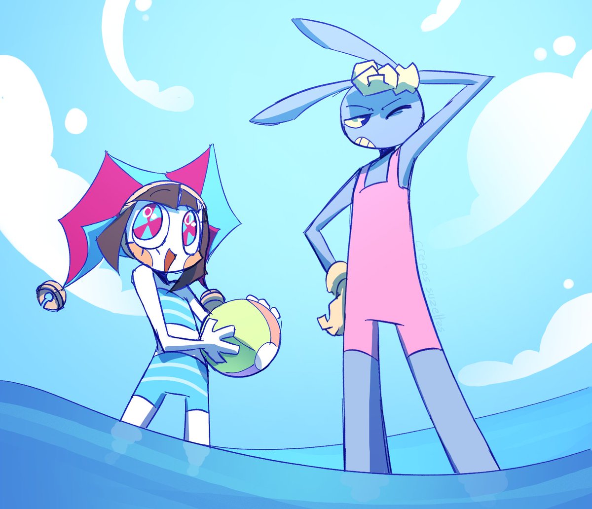 CrepesSuzzettes's tweet photo. Beach episode!!

#TADC #Jax #Pomni #funnybunny https://t.co/PwYuIPRxMk