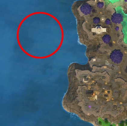 It appears the new Reload map was originally supposed to have a destroyed pirate ship on the shore, this can be seen in the prototype map that was leaked.

However the final version lacks the ship and recedes the terrain back a bit.