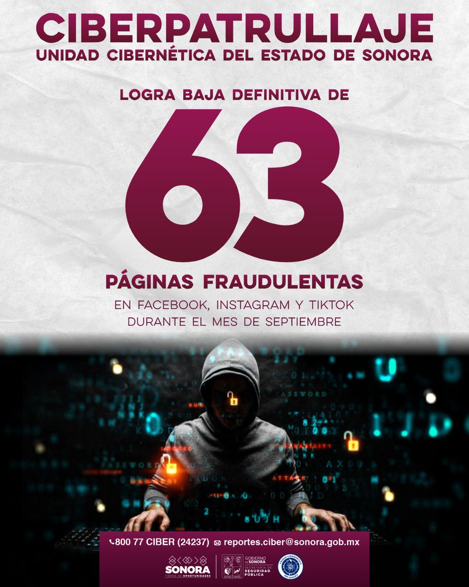 Unidad Cibernética SSPC Sonora tweet media