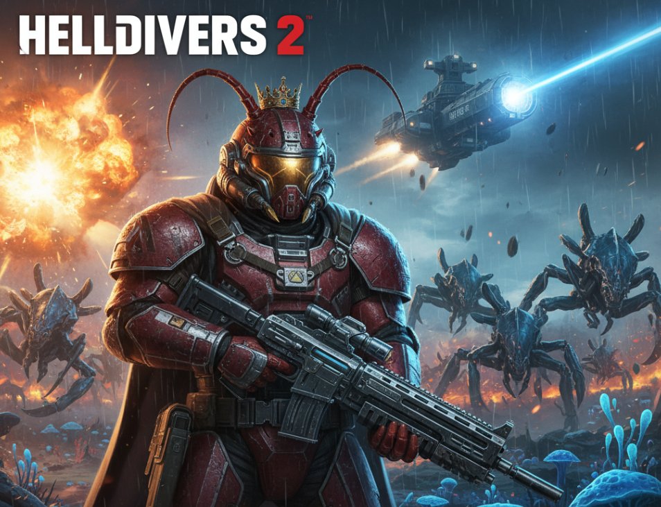 TheHeartcarver's tweet image. Time for some patriotic mayhem! 🎉

#Heartcarver the Lobster King is going LIVE in #Helldivers2! Expect epic explosions, questionable teamwork, and pure #ForDemocracy chaos. Come hang out &amp;amp; contribute to the war effort!

🔗 Twitch: twitch.tv/heartcarver
🔗 YouTube:…