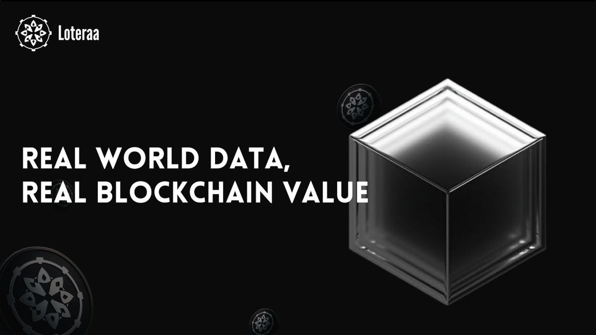 This is  what Loteraa is building,  a system where real-world data connects directly to Web3.

It turns everyday information into something powerful, trusted, and valuable.

With blockchain, that same data can now create real value.
It can be shared, verified, and rewarded.