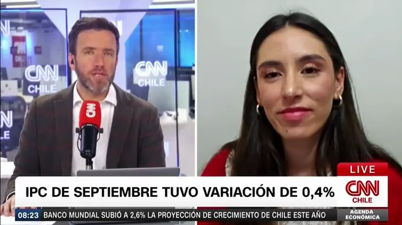 [INFLACIÓN] La investigadora <a href="/vapablaza7/">Valentina Apablaza</a> analizó las cifras del IPC de septiembre y sus implicancias para la conducción de la política monetaria durante los próximos meses en CNN Chile.

Entrevista completa disponible ▶️
 youtu.be/6gpTIsx0sYE