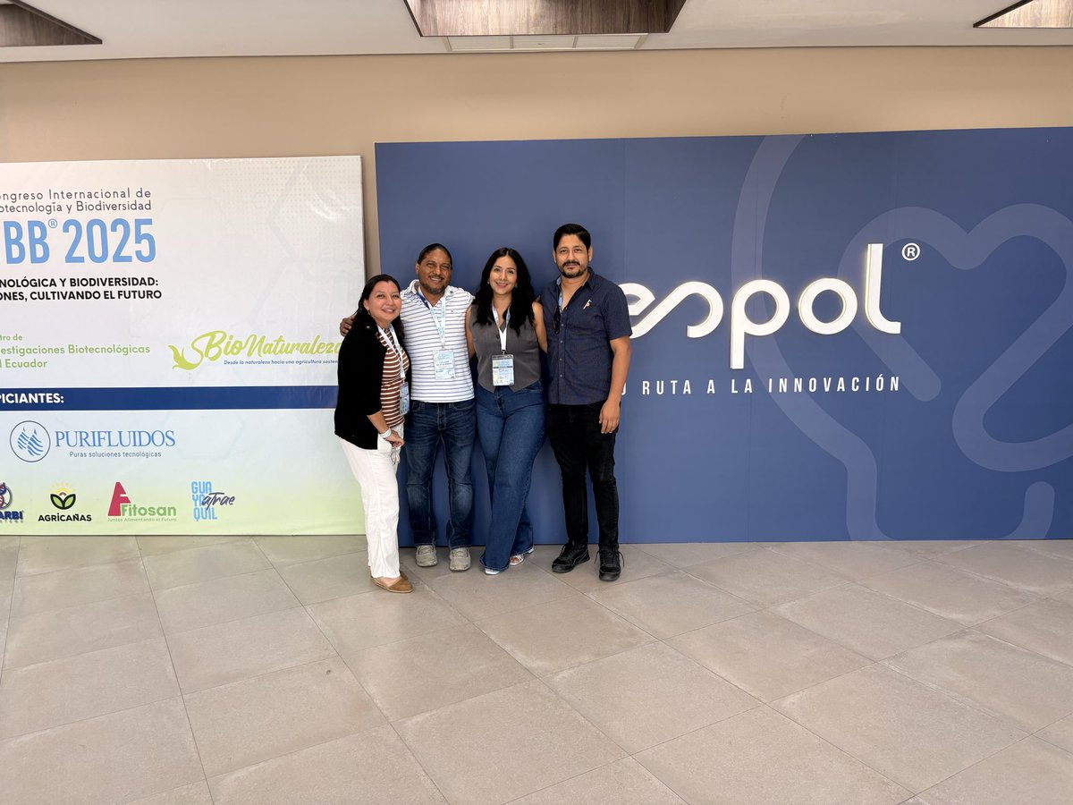 LuisL80's tweet photo. CIIB 2025 congreso internacional de biotecnología, buscando alternativas biológicas para la agroindustria #cibe #fcv #espol https://t.co/1g5c1mNePl
