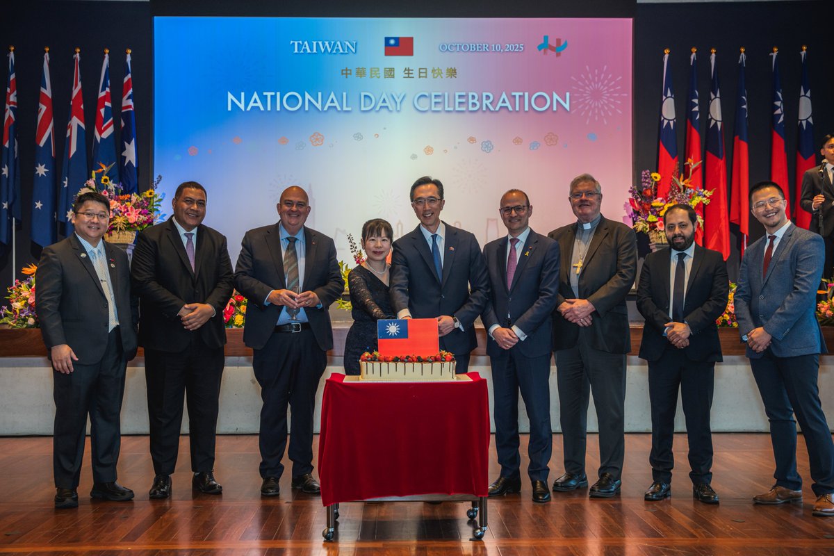 🇦🇺🇹🇼 Wonderful to join my parliamentary colleagues and representatives from the Taipei Economic and Cultural Office in Australia to celebrate Taiwan's 114th National Day.

The event was a strong reflection of our enduring commitment to regional stability and our growing
