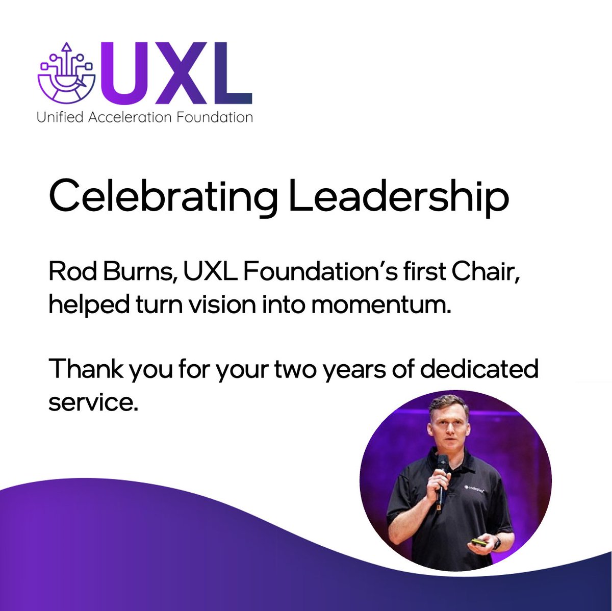 UXLfoundation's tweet image. A huge thank you to Rod Burns, UXL Foundation’s first Chair, for his leadership and vision over the past two years. Rod’s guidance helped us grow from an idea into a thriving foundation. We’re grateful for your lasting impact!
#UXLFoundation #oneAPI