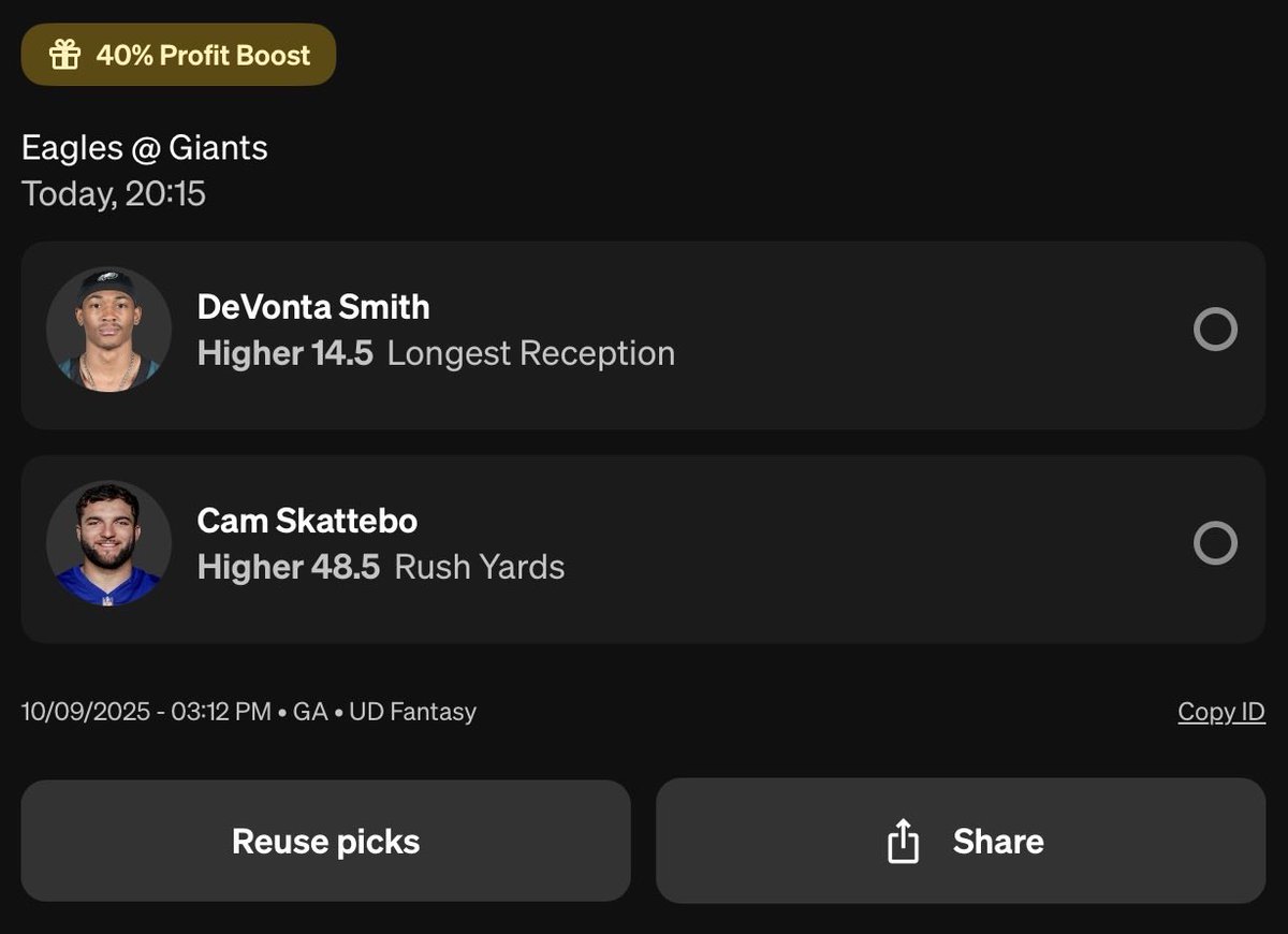 parlay_plug's tweet image. 40% BOOST NFL PLAY🏈

📝 Cam is over this line 60% this season. Eagles are ranked 10th giving up 96 rushing yards to RBs. He is RB1 they giving up 58 rush yards to RB1. Dobbins (79), both of Bucs RBs cashed. Both of rams RBs cashed. 

📝 Smith is WR2 but he is the main focus for