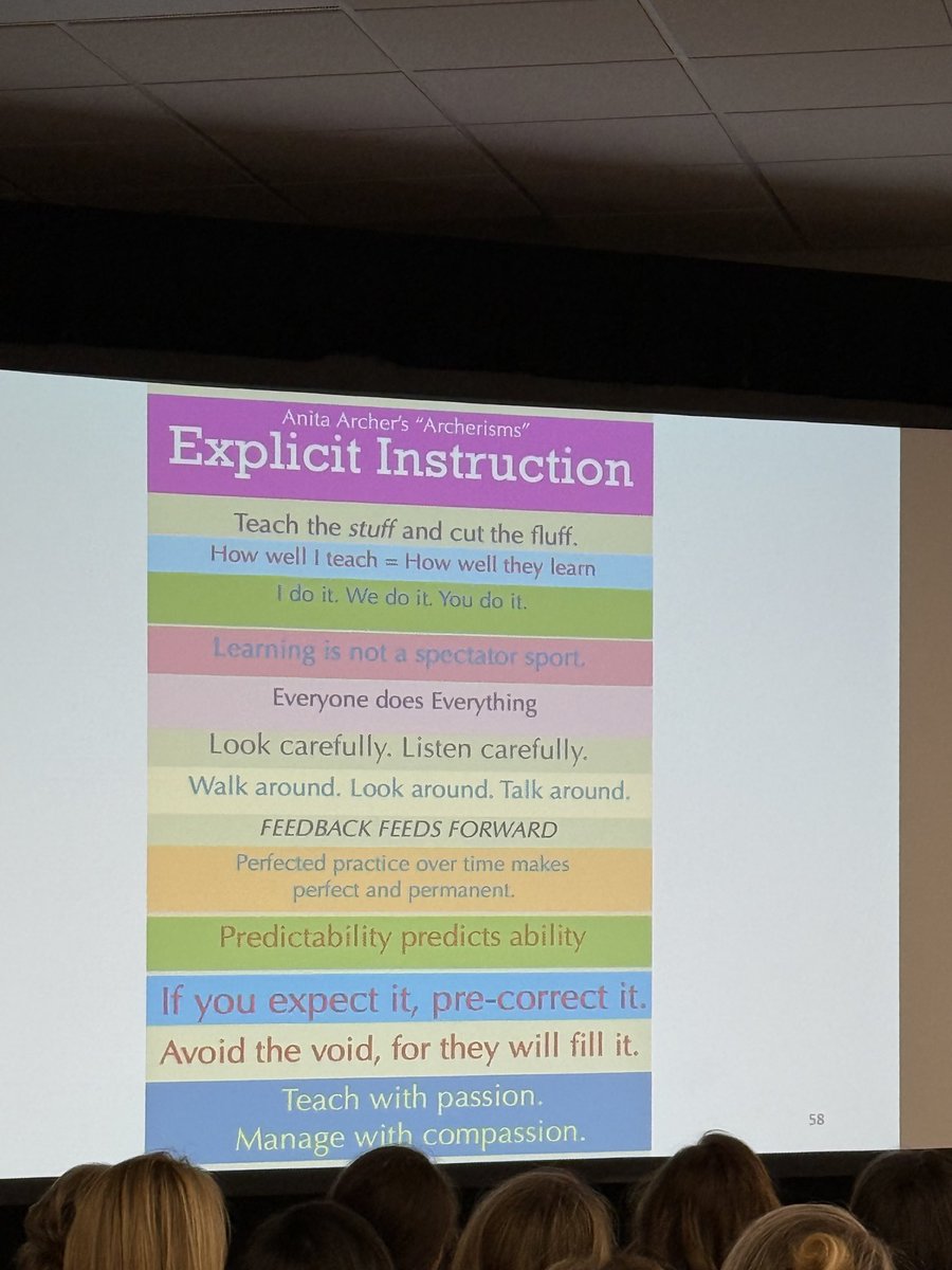Can’t get enough of ⁦<a href="/AnitaArcher/">Anita Archer</a>⁩. She said if she could only do one thing it would be encourage active participation! She sets a rule in - no hand raise policy.  We want everyone to actively participate not just outgoing proficient kids. <a href="/reading_league/">The Reading League</a>⁩ #TRLCONF2025