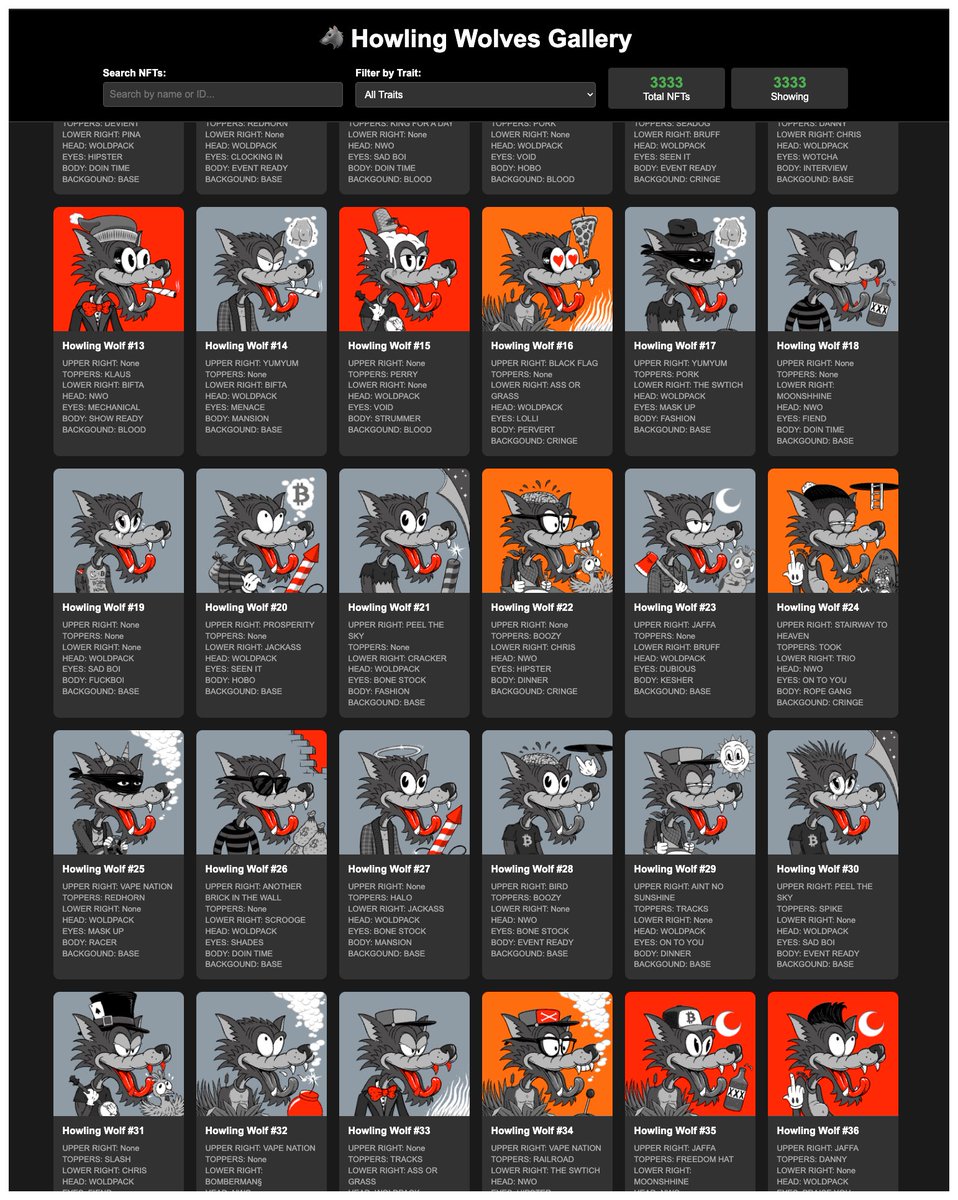 The only way to get a Howling Wolf is by holding a Lunatic 

They are free and they are so much more that a PFP set on Ordinals, dropping any day, be ready, because we arent sharing what's coming until its in the hands of the Lunatics