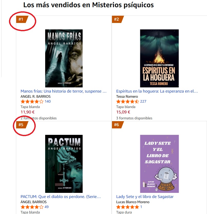 Pasa un fin de semana de emociones fuertes con los libros de la Serie AVERNO.
lc.cx/DRXLBJ
MANOS FRÍAS, más vendida, Nº 1
PACTUM, Nº 5
En #terrorpsicológico #Amazon
Ha llegado la hora de creer.
#KindleUnlimited #kindleweek #Terror #BookTwitter #Salamanca #libros