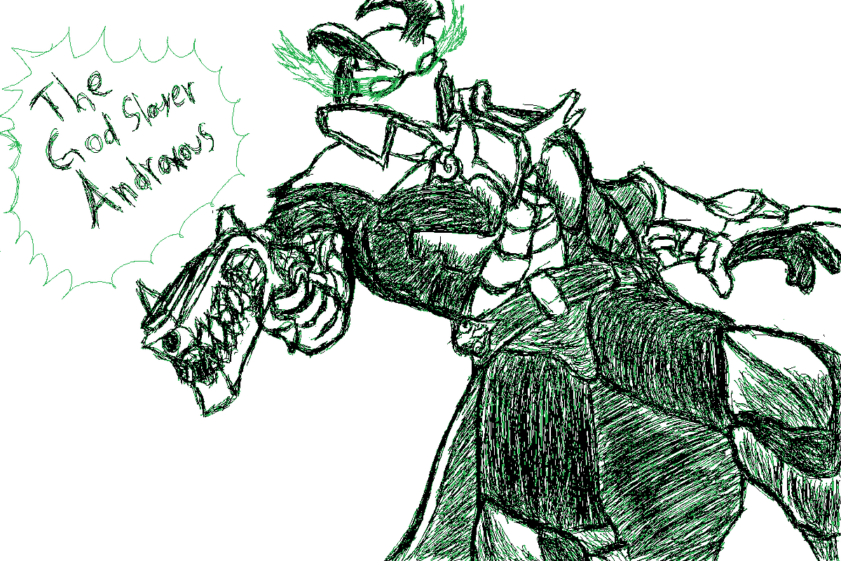 Musaucy's tweet photo. After being in the vtuber rabbithole, im glad to return to paladins, to celebrate ima do 2 pieces, this is the first, the Godslayer himself
#Paladins #Paladinsart https://t.co/8njZBnbwFT
