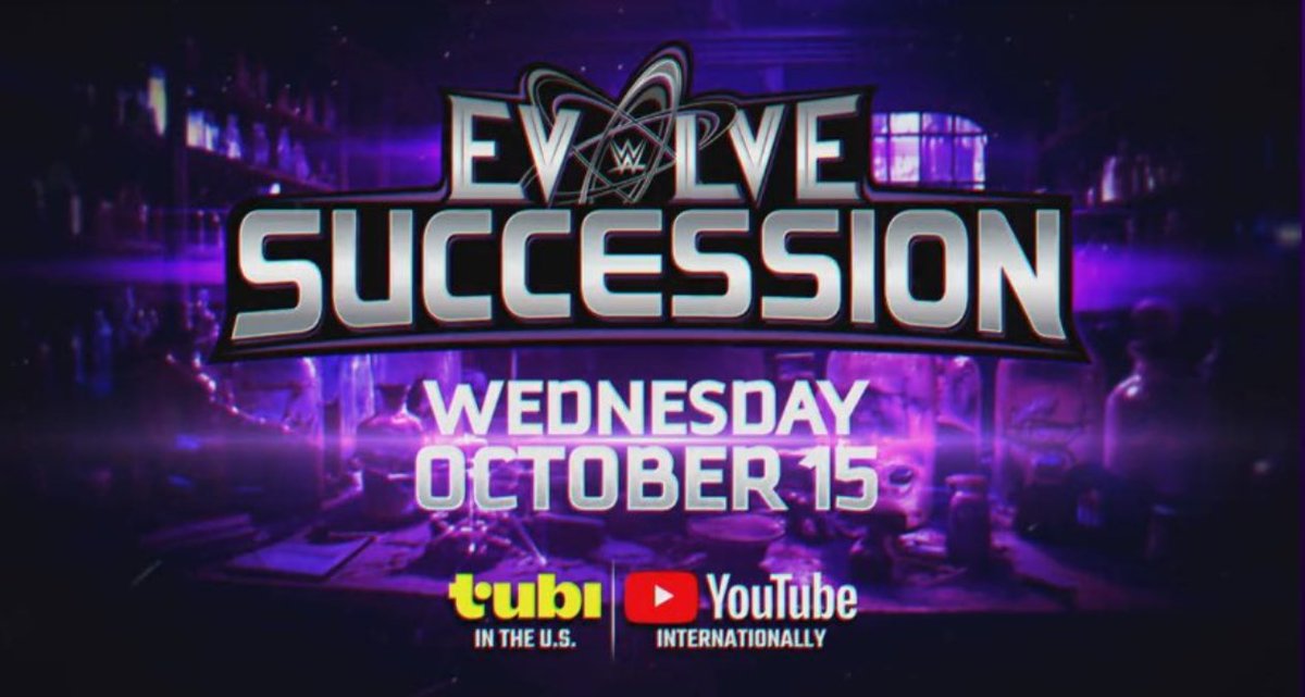 WWEEvolve_'s tweet image. WWE Evolve will be live 10/15/25 on @Tubi and streaming on @youtube at 8 P.M. EST/5 P.M. PST make sure you tune in for our first event where BOTH Evolve titles will be defended! #WWEEvolveSuccession