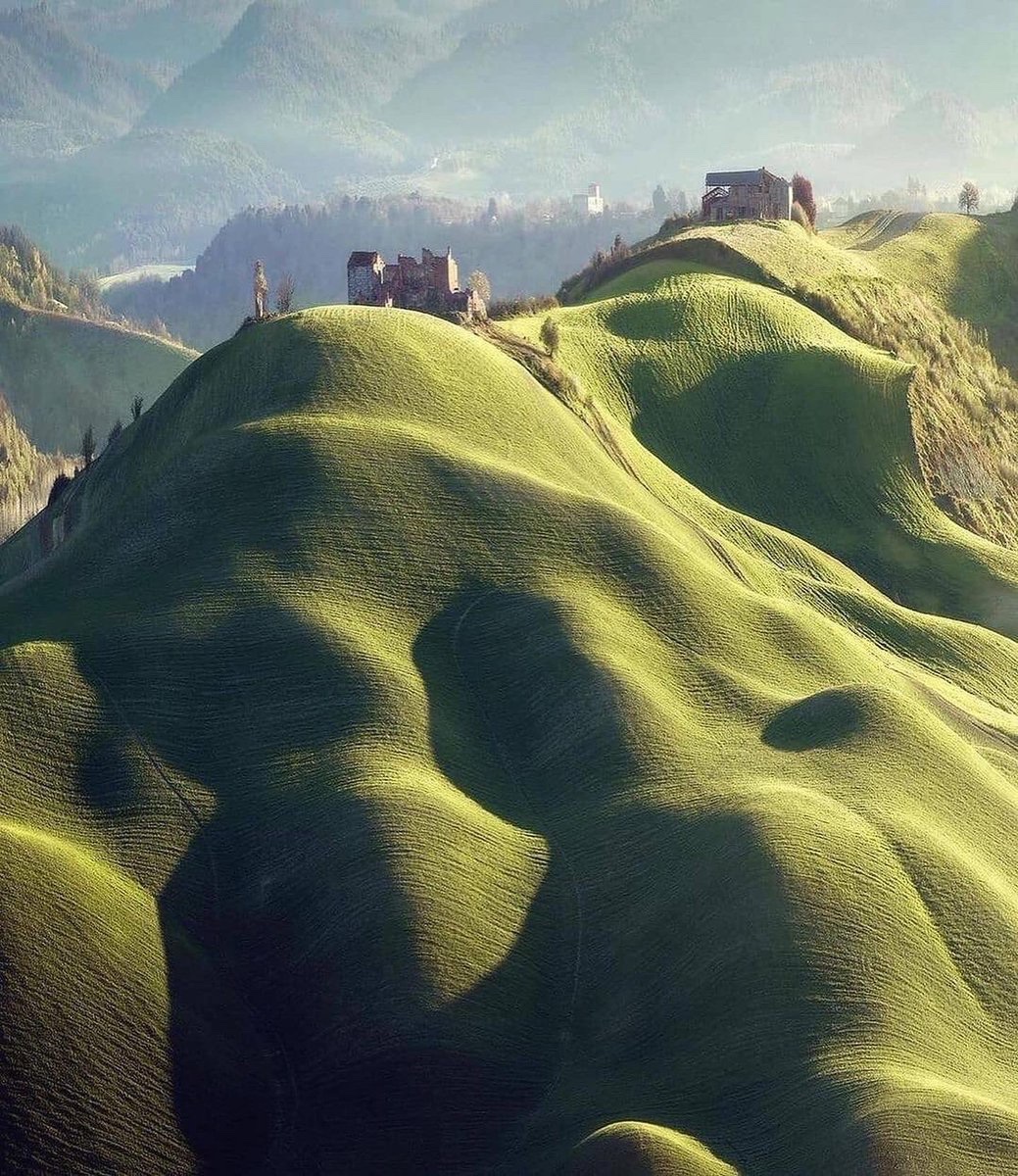 The rolling hills of Tuscany.