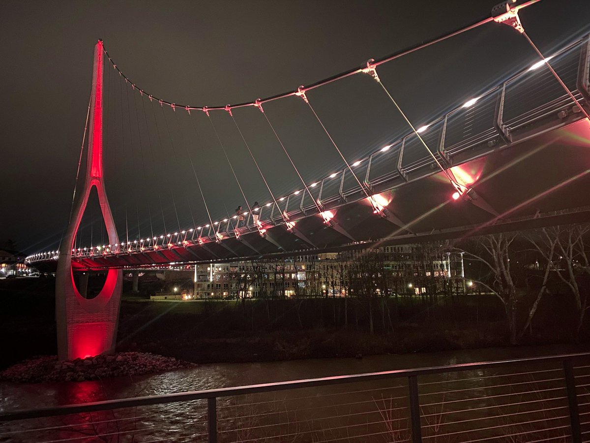 DublinOhio's tweet photo. β¨ Tonight, the Dublin Link will glow red in honor of PANDAS/PANS Awareness Day. β€οΈ
PANDAS (Pediatric Autoimmune Neuropsychiatric Disorders Associated with Streptococcal Infections) and PANS (Pediatric Acute-onset Neuropsychiatric Syndrome) are rare but serious conditions that affect children and families right here in our community.
By lighting the bridge, weβre joining people across the country in showing support, raising awareness and reminding families that theyβre not alone.
If youβre out tonight, snap a photo of the red lights and share it with us β letβs spread the word together! #PANDASPANS #DublinLink