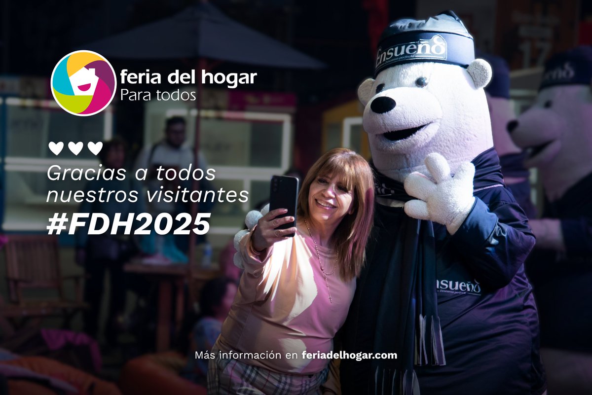 ¡Ustedes fueron el corazón de la Feria del Hogar! ❤️

Gracias por llenar cada pasillo de inspiración.

Cuéntanos tu momento favorito 👇

Más información en feriadelhogar.com

#FeriadelHogar #Corferias #PlanParaTodos