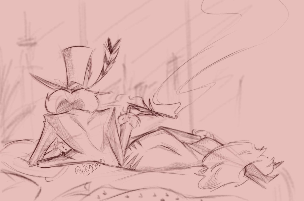 Quick Val doodle cuz he needs it in these times of Valentino hate returning🌷
#HazbinHotel #HazbinHotelValentino