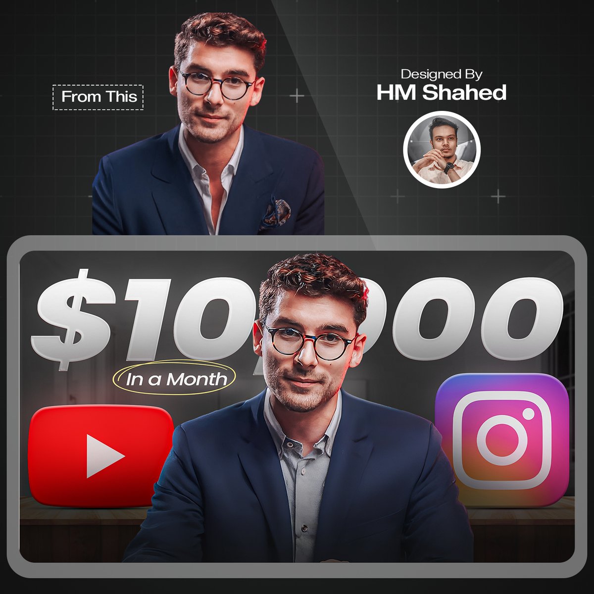 D_HMShahed's tweet image. Share your thoughts about this thumbnail 💭🤔

Need a YouTube Thumbnail Design? DM Me 📩