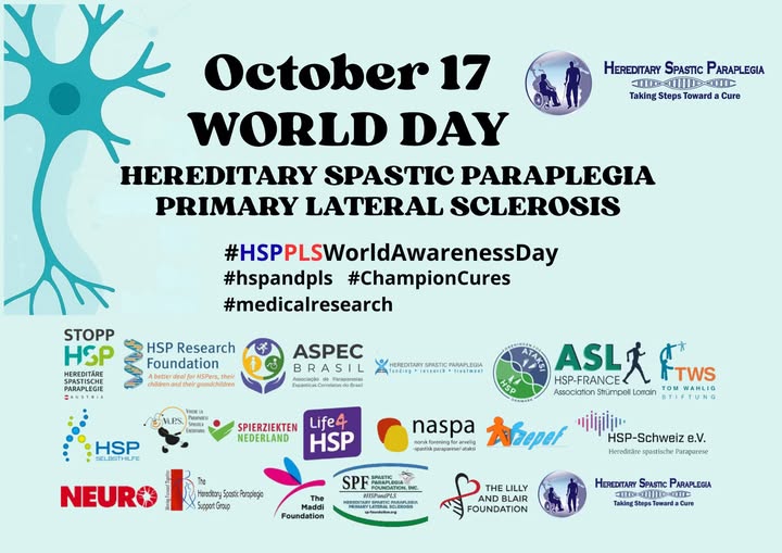 More details about how you can take part in the day are on our website.
hspgroup.org/world-hsp-day-…
Join in a worldwide Zoom call, or share your pictures.
#HSPandPLS #HSPPLSWorldAwarenessDay #ChampionCures #MedicalResearch