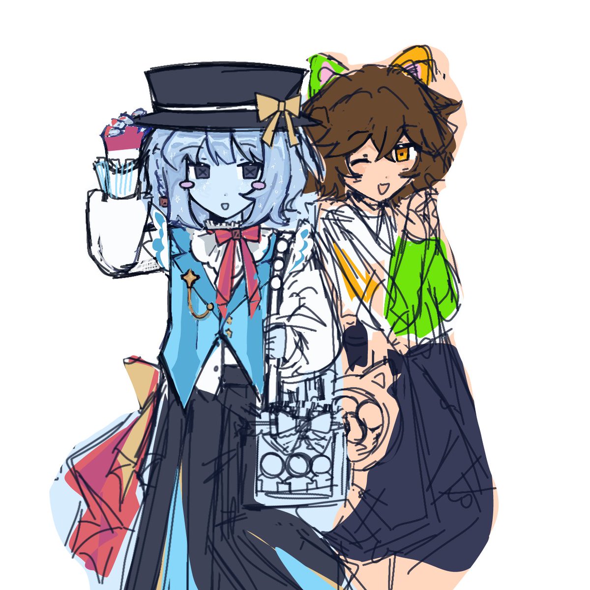 Day 24 🍀
LOL sorry no post in 4 days, my internet got cut off and i havent drawn since so have some wips im never gonna finish :p