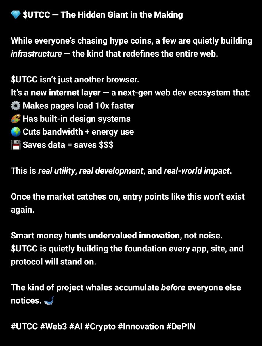 🚀 $UTCC