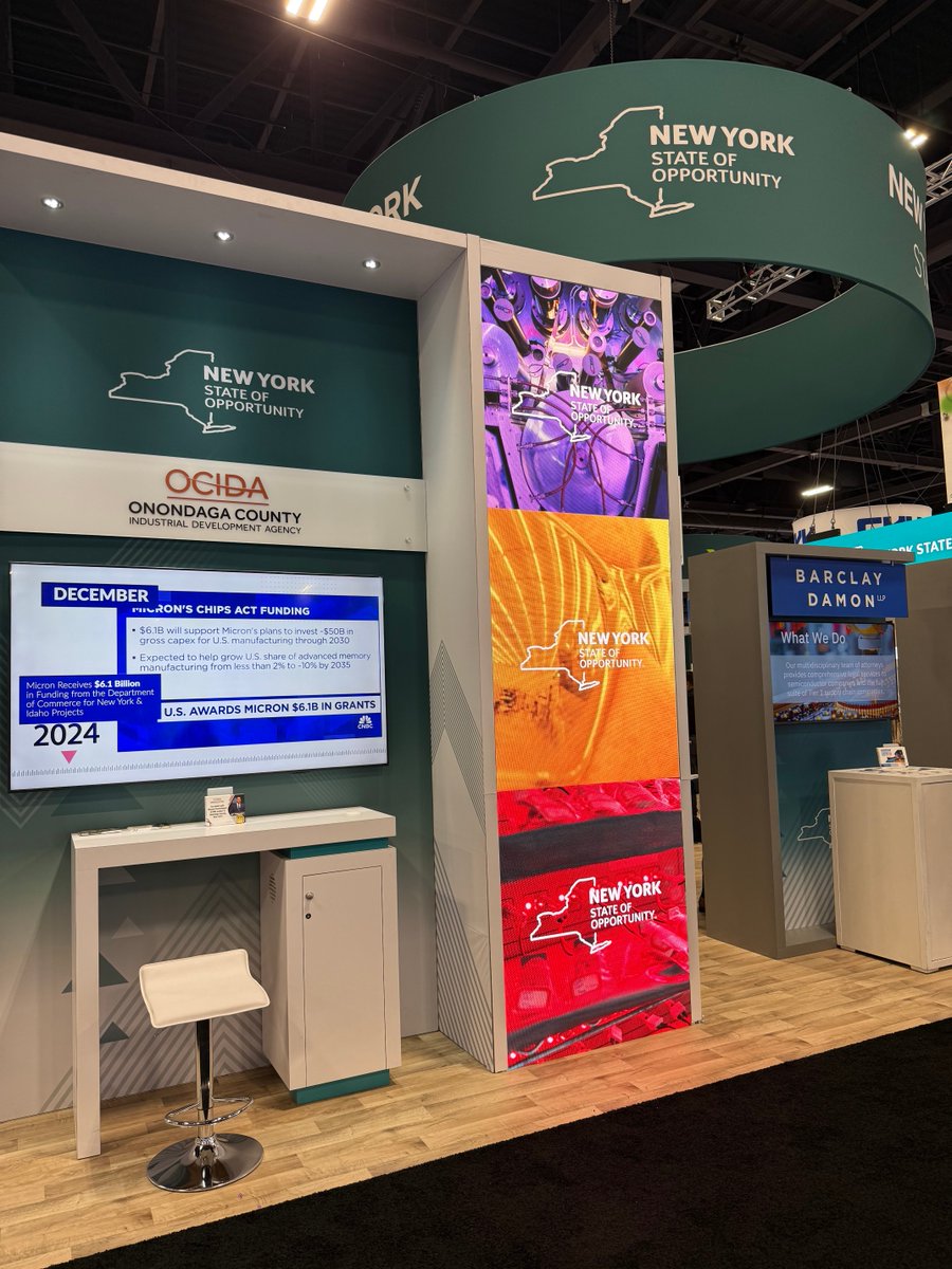 BarclayDamonLLP's tweet image. ⚡Barclay Damon’s Semiconductor Team had a great time connecting with industry leaders at SEMICON West 2025 in Phoenix, Arizona!

We were proud to represent New York’s leadership in driving semiconductor growth and innovation.

#SEMICONWest #Semiconductors #TechInnovation