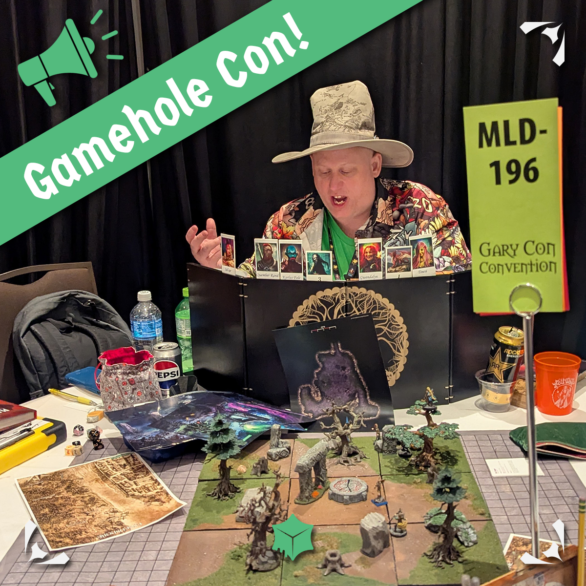 Join us at Gamehole Con for a unique adventure with one of Gooey's best GMs, Ben Cone of WiscoDice! Dive into "Peculiar Brews" and "Shades of Loss" with immersive storytelling, terrain, and miniatures. Slots open Thursday &amp; Friday. Don't miss it! 

🎟️ 👉 gameholecon.com/events