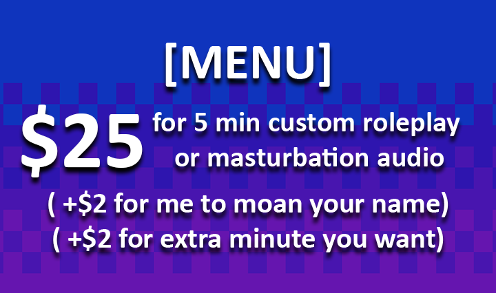PokaieLust's tweet photo. Here's my custom menu! DM me if you're interested ;)
#NSFW #nsfwtwt #voiceacting #NSFWAudio #Menu #CustomMenu https://t.co/8VQY8VjcdX