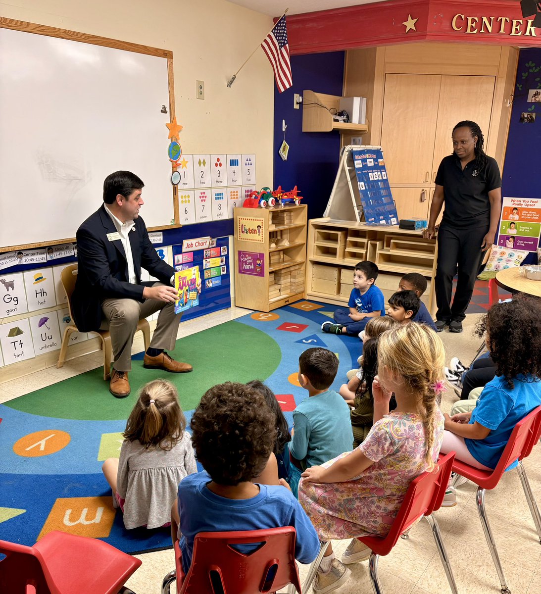 ScottHiltonGA's tweet photo. Itβs Georgia Pre-K Week! πβοΈ
I had a blast reading to our bright young minds at @PrimroseSchools in Roswell.
In Georgia, weβre investing more into early learning and literacy - giving kids the tools they need to thrive. #GAPreKWeek #gapol https://t.co/XwvoaFtODa