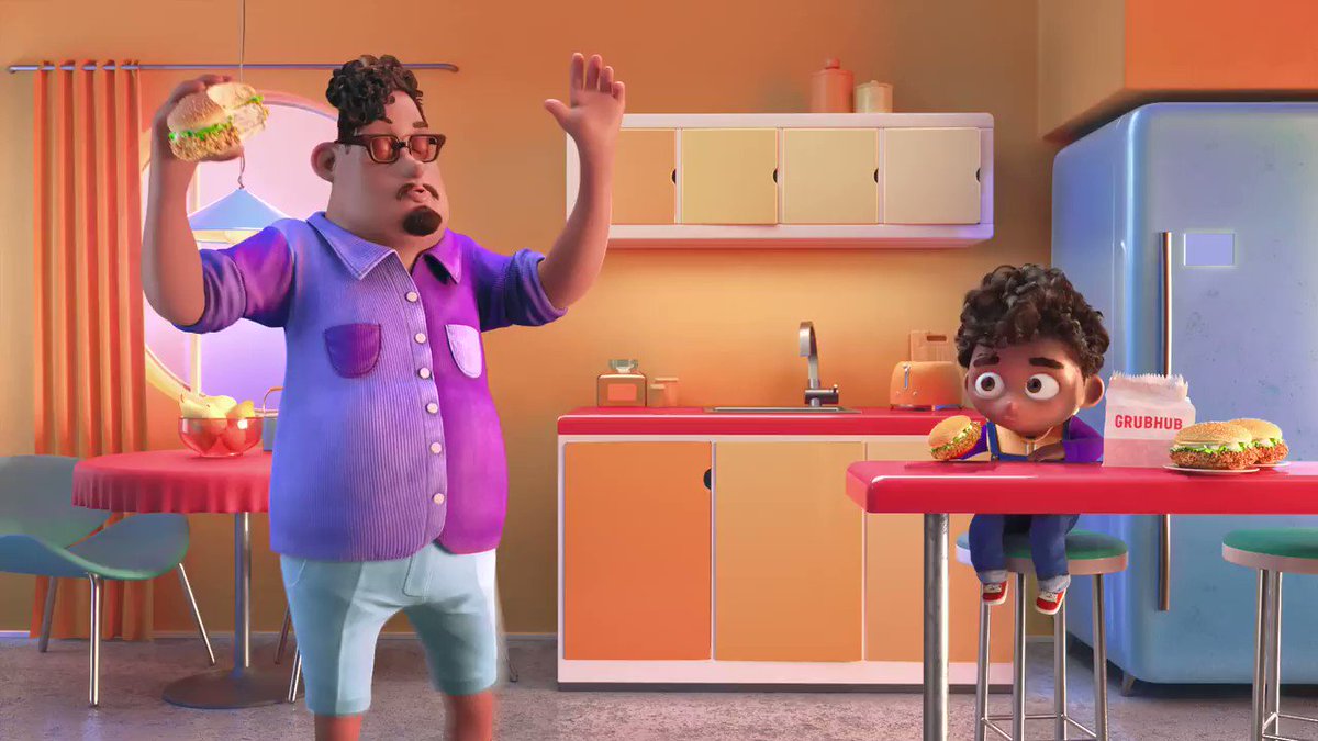 boss_on_here's tweet image. Dinnertime meal service on GrubHub, 2020