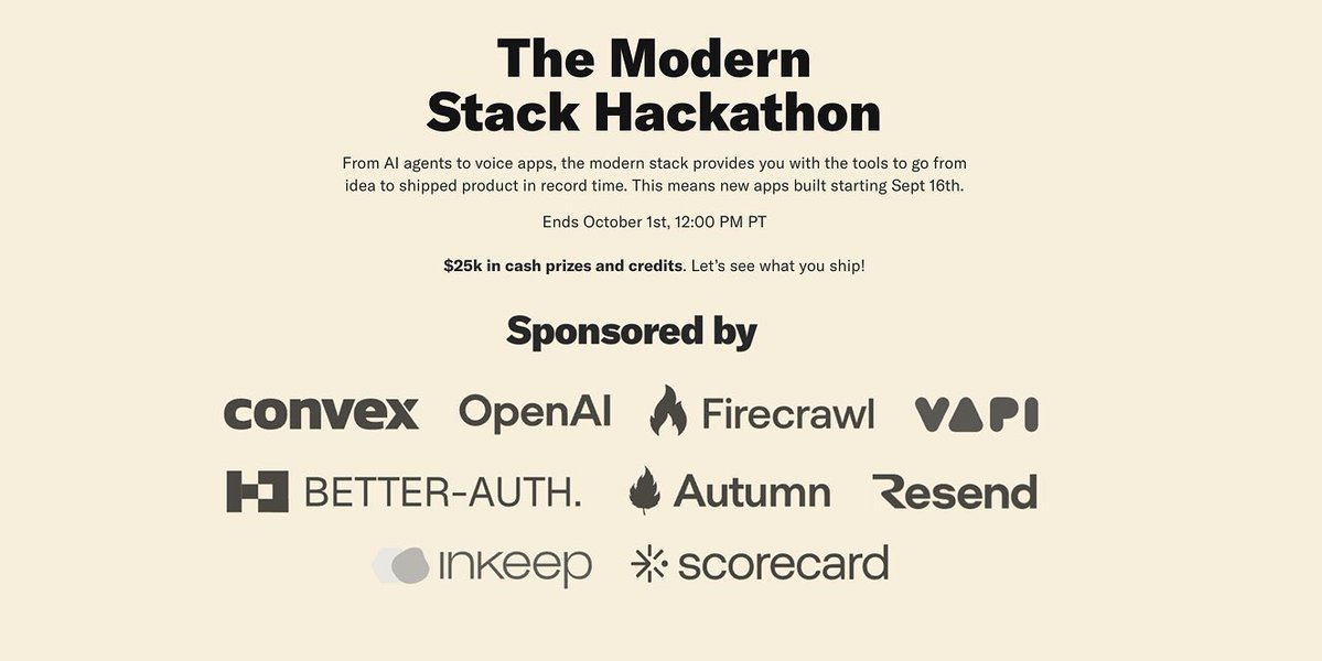 waynesutton's tweet image. After the judges reviewed the 108 submissions for the @convex_dev modern stack hackathon, it's time to announce the winners.