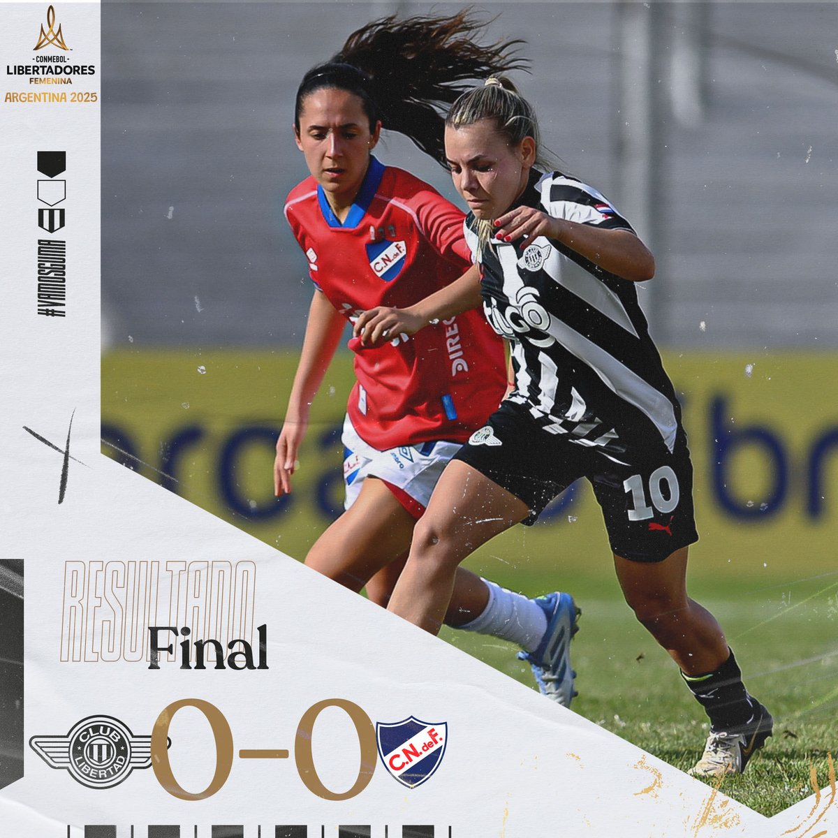 ➡️ Fecha 3 - Grupo D

#LIBERTAD 0-0 Nacional

🕥 ¡Resultado del encuentro!

¡Las Gumarelas clasificadas a la Fase Final!

#LibertadoresFEM
#VamosGUMA