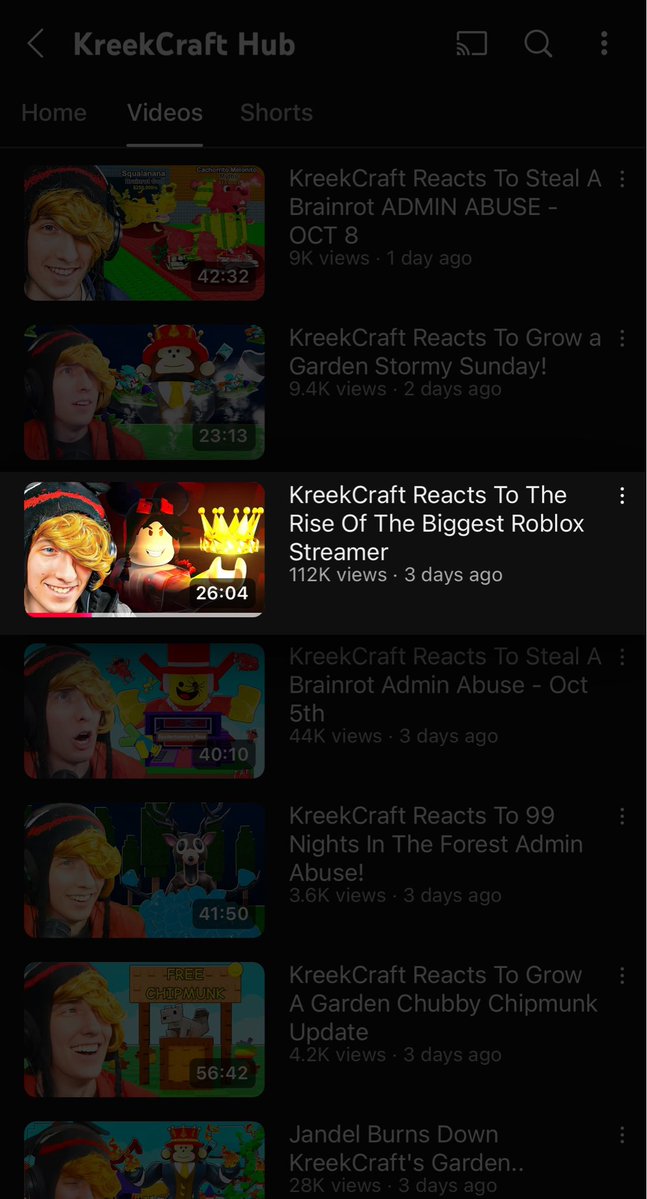 Mr. Eggcellent (@mr_eggcellent) on Twitter photo Kreekcraft’s reaction to my video has gotten over 100k views on his reaction channel! ❤️
#Roblox #Youtube #kreekcraft Kreekcraft’s reaction to my video has gotten over 100k views on his reaction channel! ❤️
#Roblox #Youtube #kreekcraft