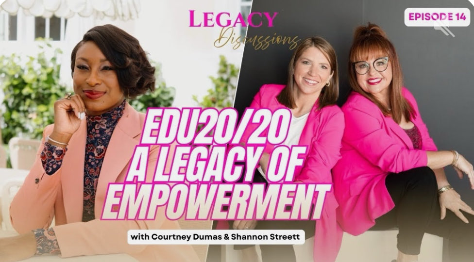 Tayisha Beard, host of the #MultipliHER Legacy Discussions podcast, asked #Edu2020 co-founders Courtney and Shannon about the legacy they are leaving in education!

Hear what they had to say, and catch the full episode on YouTube and Spotify!

bit.ly/EDU2020LEGACY