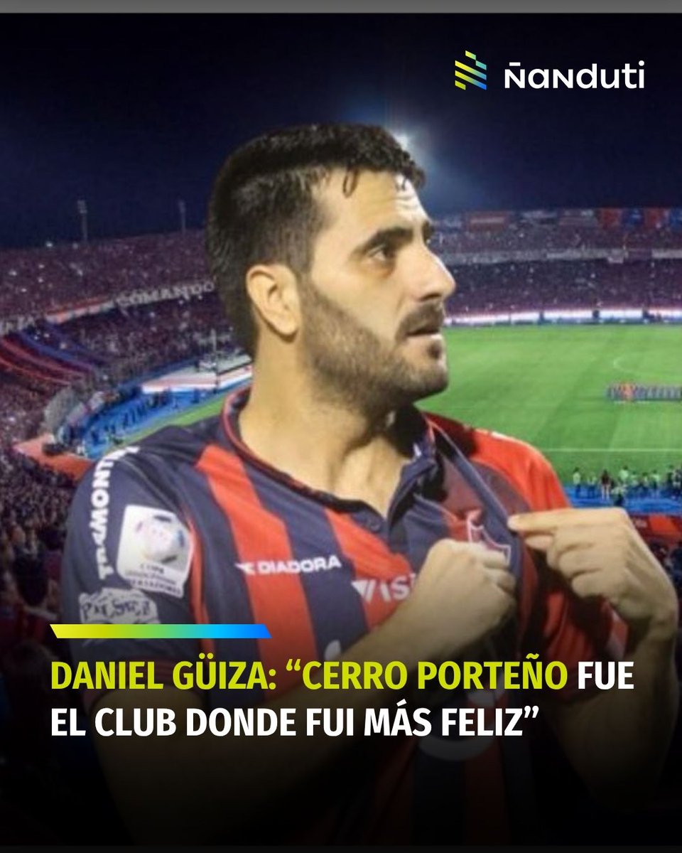 nanduti's tweet image. #Deportes 🧐El exfutbolista de Cerro Porteño, Dani Güiza🇪🇸, reiteró el gran cariño que siente por el club Azulgrana, durante una entrevista con el periodista Josep Pedredol.
☺️✍️Cuando el comunicador le consultó, dónde fue más feliz, sin dudar respondió “Cerro Porteño”🇵🇾.…