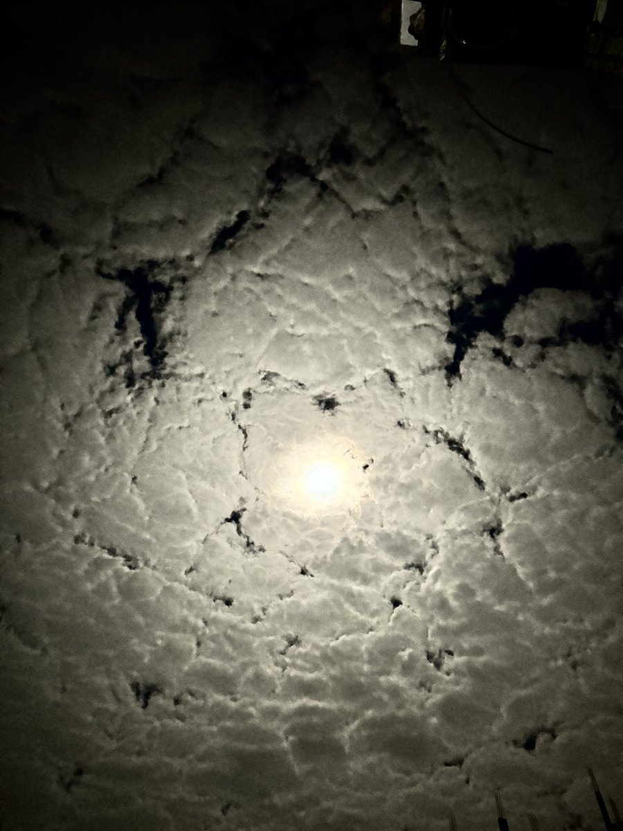 Over cloudy night