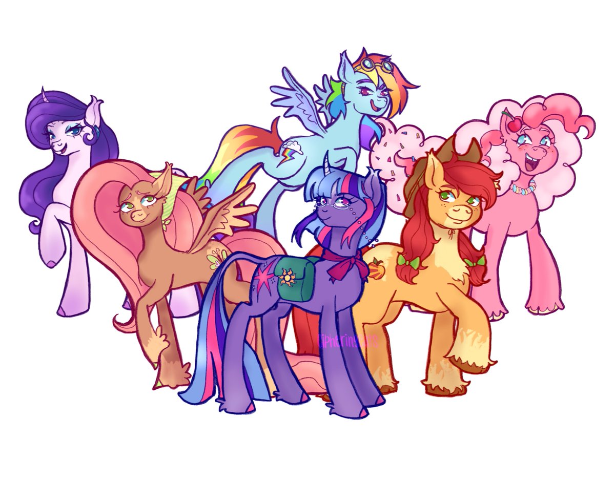 mane 6 redesigns 👾 #mylittlepony