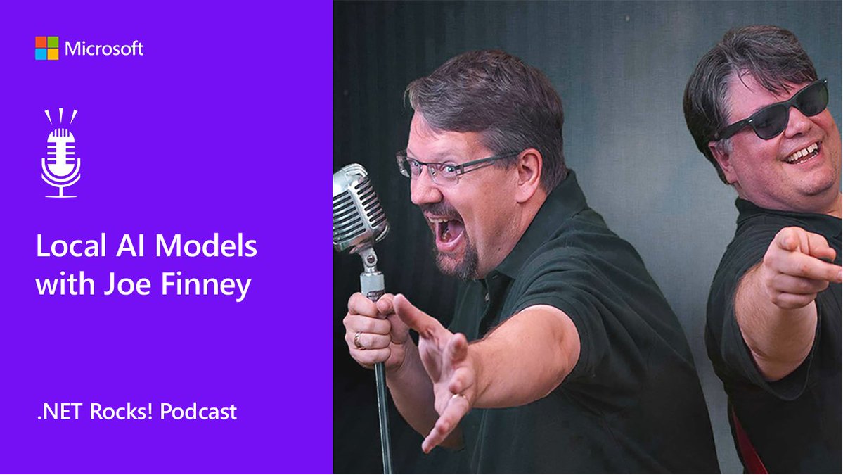 dotnet's tweet image. 🤖 AI isn’t just in the cloud—what about local?
#dotNETRocks and Joe Finney (@TheJoeFin) discuss running machine learning models locally. From image recognition and OCR to classifiers, there’s a world beyond LLMs!

Joe (cont) msft.it/l/6012sFqhY